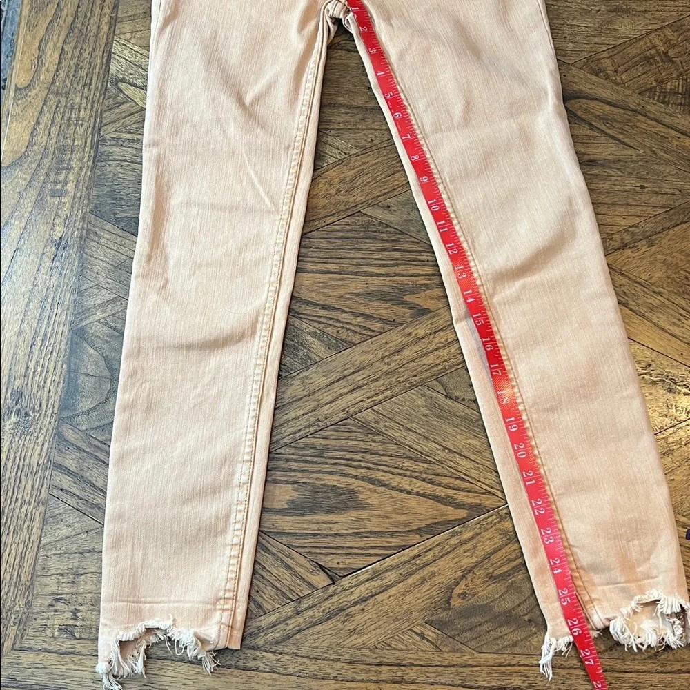 We The Free (Free People) High Rise Skinny Ankle Jeans, Stretch, Raw Edge sz 26 - Picture 5 of 8